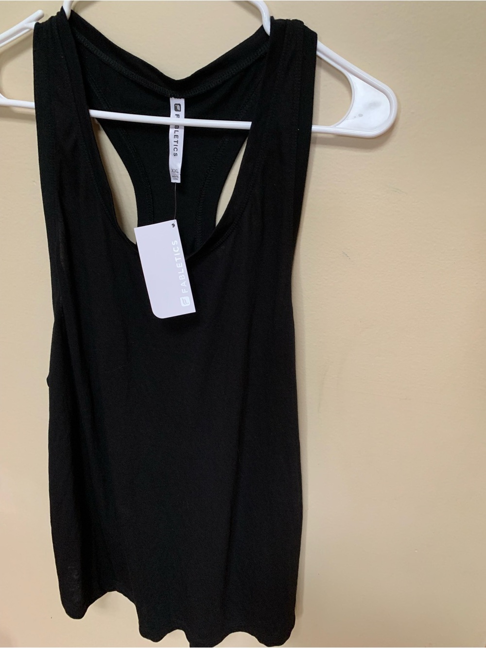 Fabletics Black Racerback Tank Top